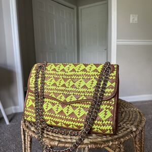 Rebecca Minkoff Braided Leather Shoulder Bag EUC